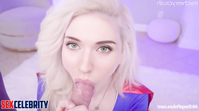 AI Amouranth cosplay SuperWoman