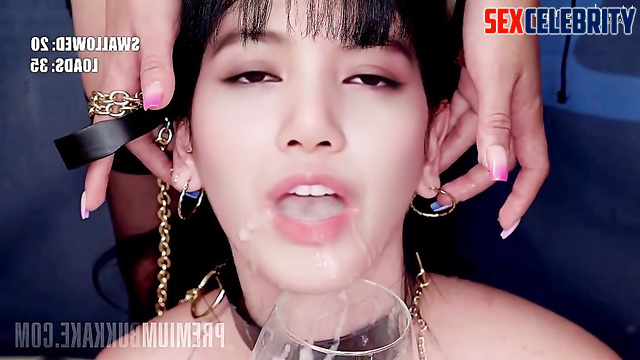 Lisa (리사) BLACKPINK (블랙핑크) kpop mouth gets a lot of cum 케이팝 입 [PREMIUM]