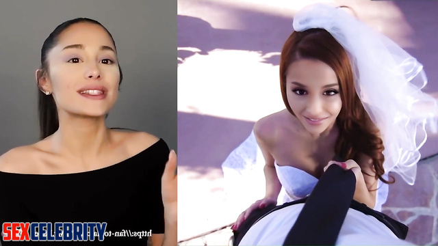 Hot bride Ariana Grande sucked dick in wedding dress, fake [PREMIUM]