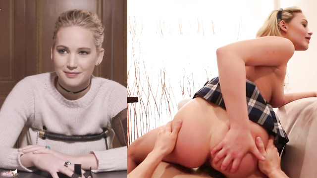 Jennifer Lawrence hot sex scene in school girl skirt [PREMIUM]