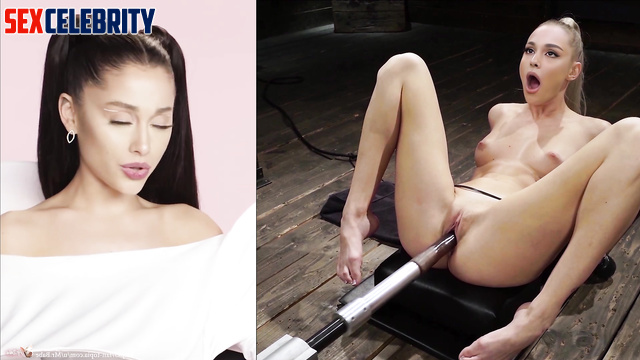 Ariana Grande solo scenes (she plays with fuck machine) [PREMIUM]