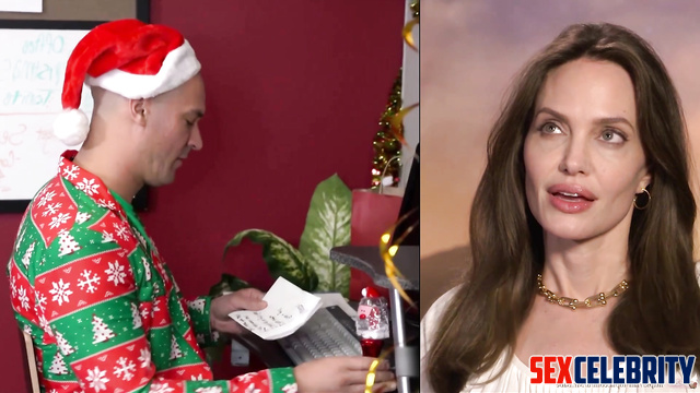 Big tits christmas elf fucked hard - ai Angelina Jolie [PREMIUM]