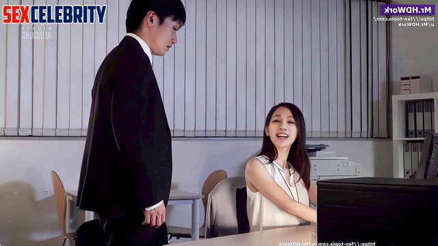 Sudden excitation in the office // 리사 블랙핑크 / Lisa hot adult tapes