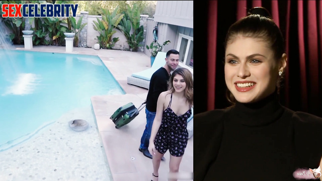 Fake Alexandra Daddario making blowjob at the villa [PREMIUM]