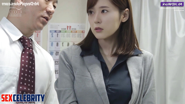 Sexy korean office lady Krystal Jung fucked with boss / 정수정 연예인 섹스