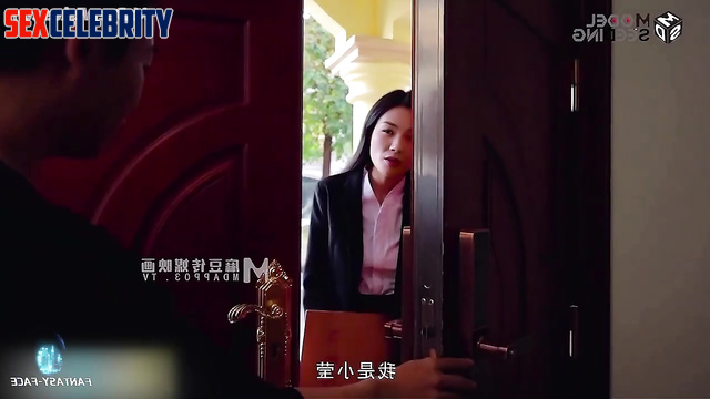 Liu Tao delivered a letter to her boss and fucked, ai (刘涛 名人性爱)