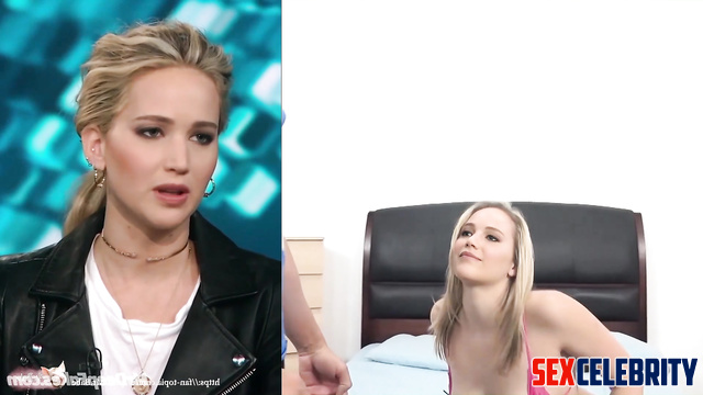 Jennifer Lawrence looks like professional at porn casting - ai