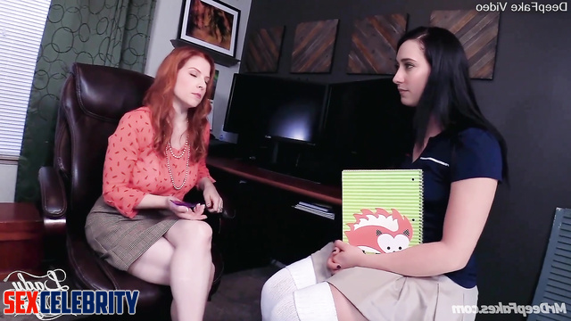 Mom & daughter threesome - fake Anna Kendrick & Jennifer Love Hewitt