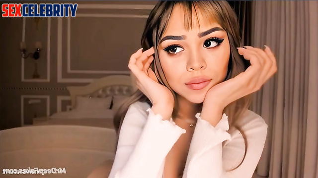 Danna Paola with gorgeous makeup - deepfake webcam show