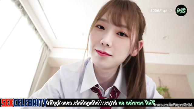 Good school bitch Taeyeon is waiting for your cock, fakeapp (태연 얼굴 교환)