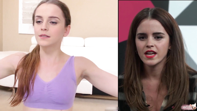 Emma Watson strips off her yoga pants with no hesitation / AI porn