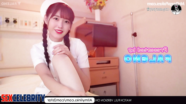 Too much working makes pigtailed nurse horny - IU 이지은 딥 페이크 에로틱