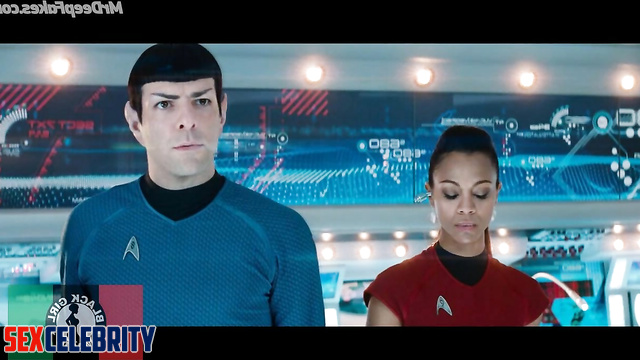 Star trek Zoe Saldana fuck scene ai porn deepfake