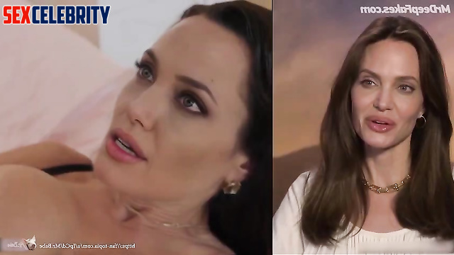 Angelina Jolie - anal on a very first date [real fakes]