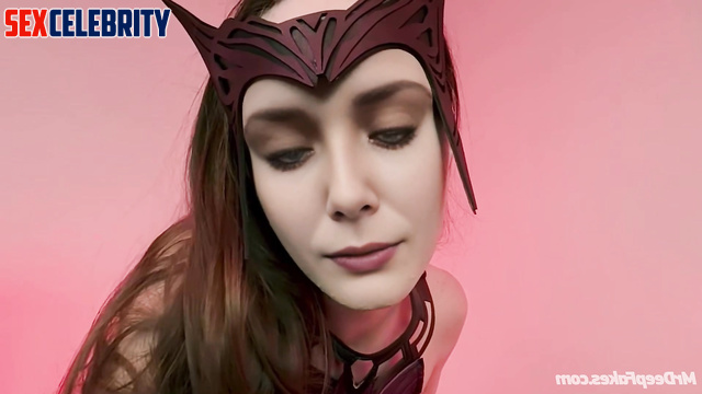 Halloween is the best day to get a creampie - Elizabeth Olsen ai