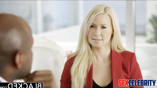 Black boss fucked his horny secretary - Marjorie Taylor Greene face swap