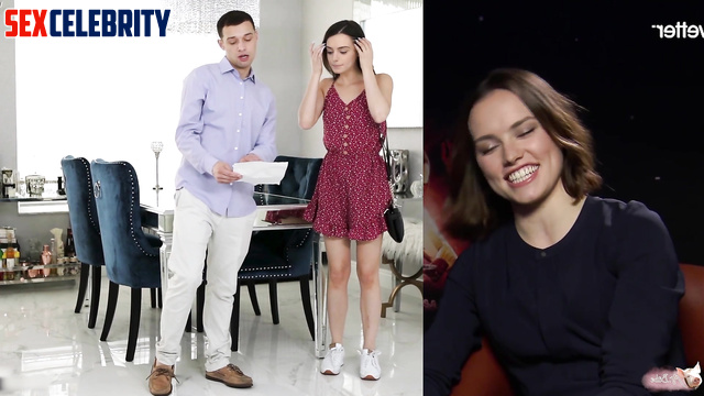 Daisy Ridley - meeting my new stepbrother / fake porn