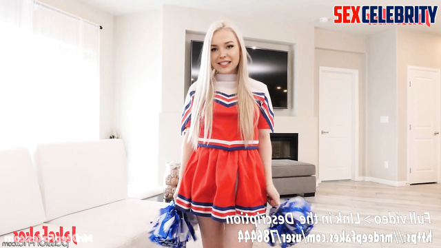 Insecure cheerleader attracts her crush - deepfake Dove Cameron