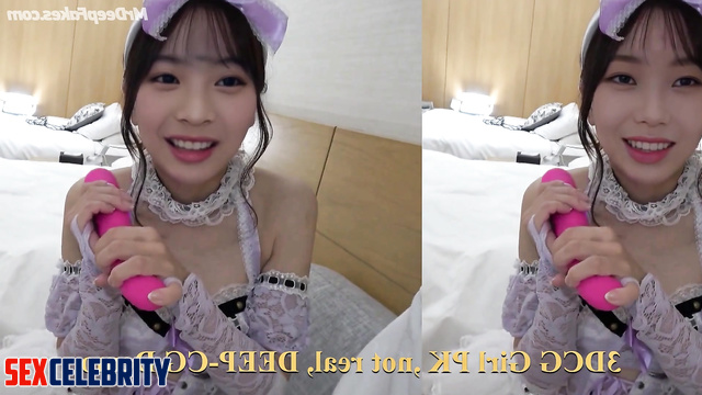 Housemaids happy to use new vibrator - fake Karina, Hanni (카리나 에스파)