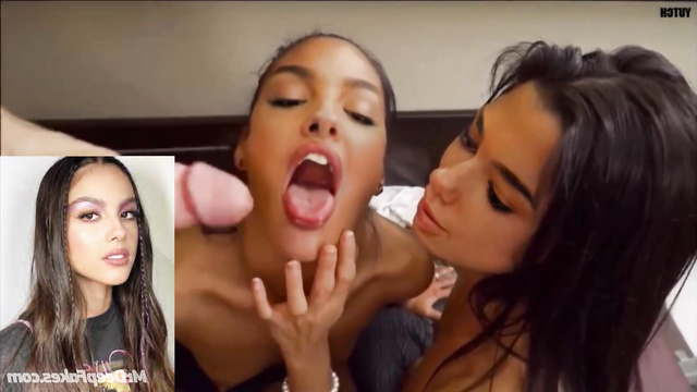 Lustful slut loves cum - Olivia Rodrigo - face swap