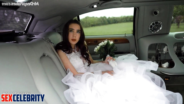 Slutty ai bride Jennifer Connelly cheats on her in a limousine