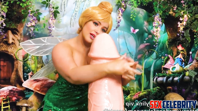 Busty fairy jerks off a huge dick - Ariel Winter deepfake