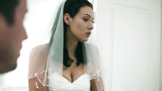 Unfaithful bride sucked cock groom's friend, fake Scarlett Johansson