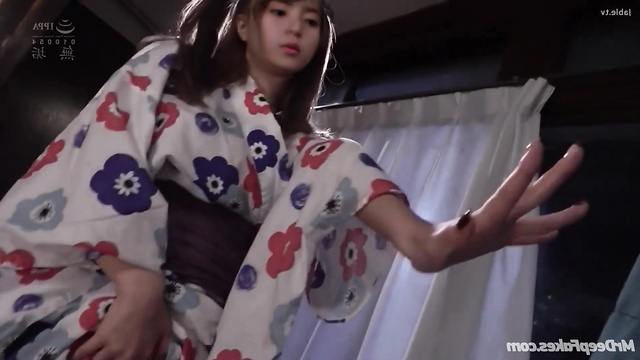 Japanese slut satisfies the client at home, ai Asuka Saito (齋藤 飛鳥 乃木坂46)