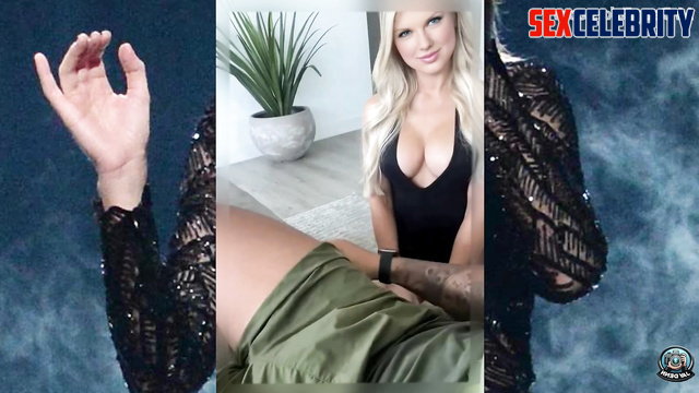 Beauty blonde wants to make handjob to stranger (Taylor Swift face swap)