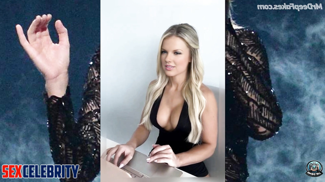 Beauty blonde wants to make handjob to stranger (Taylor Swift face swap)