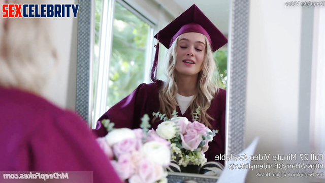 [Deepfake] Elle Fanning received her diploma and fucked her brother