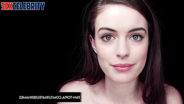 Cute slut Anne Hathaway wants to do her sex thing - face swap