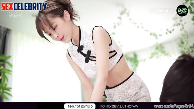 She massaged his intimate areas, Ryujin (류진 있지) fake celebrity porn