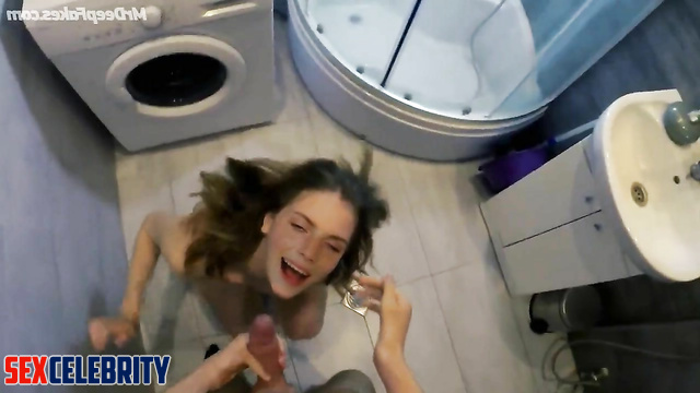 Maya Hawke gives her pussy for hard fuck in bathroom - fake celeb porn