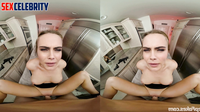 Busty beauty Cara Delevingne in VR deepfake sex scene