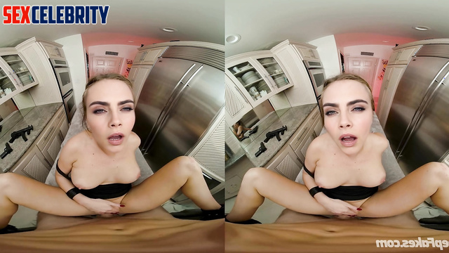 Busty beauty Cara Delevingne in VR deepfake sex scene