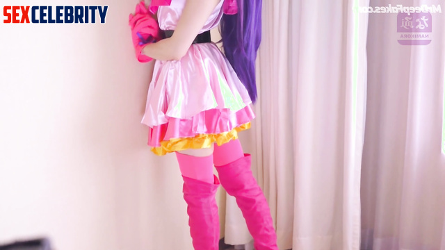 Cosplay slut made awesome blowjob, fake Asuka Saito (齋藤 飛鳥 乃木坂46)