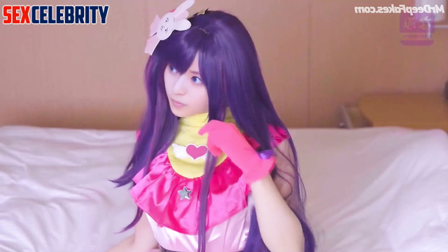 Cosplay slut made awesome blowjob, fake Asuka Saito (齋藤 飛鳥 乃木坂46)