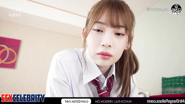 Shy student Hanni 뉴진스 [하니] kisses her boyfriend passionately NewJeans 섹스 장면 sex scene