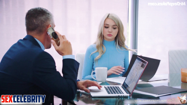 Slutty secretary allowed boss to fuck her in ass, ai Chloe Grace Moretz