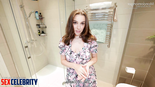 Horny brunette wants you to cum her perfect boobs (Natalie Portman AI)