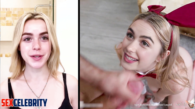 The guy received the best gift (naked Kiernan Shipka) - deepfake erotic