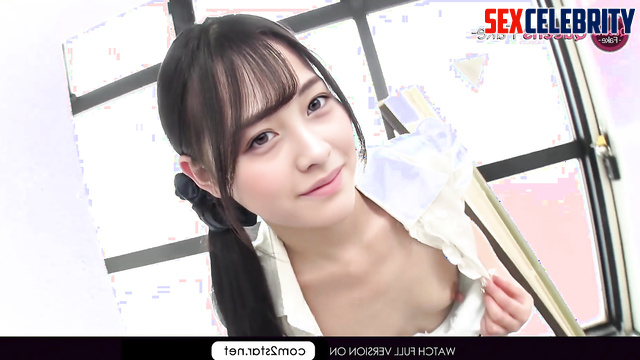 She stroking herself and getting wet / Kanna Hashimoto (橋本 環奈 ポルノ) A.I.