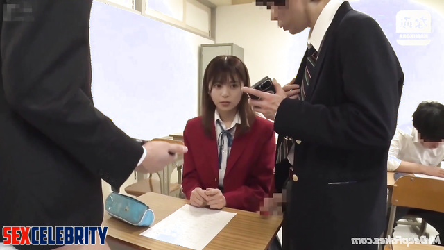 Threesome after lessons - Asuka Saito (齋藤 飛鳥 乃木坂46) fake celebrity porn