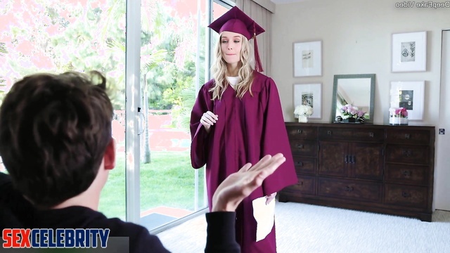 Learning to fuck before graduation party - fake Kristen Bell