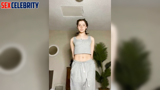 Cute youtuber Jenny Nicholson teasing her big dick out of her clothes