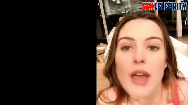 Leaked Deepfake! Hollywood celeb Anne Hathaway shows how to jerk off