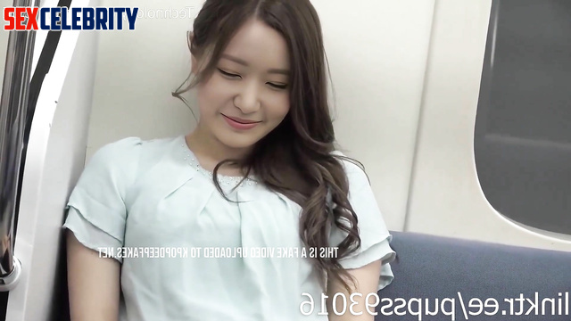 아이즈원 사쿠라 딥페이크 // K-pop idol Sakura from IZ*ONE fake sex in bus