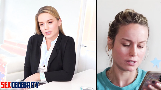 Horny wife needs a cock after hard day - POV fake Brie Larson