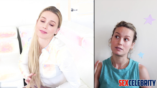Horny wife needs a cock after hard day - POV fake Brie Larson